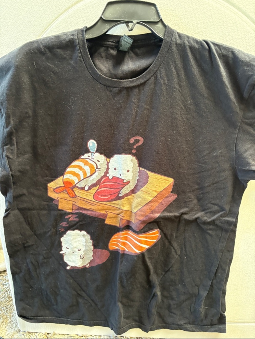Japanese Nigiri Sushi Sleepwalking Kawaii T-shirt.